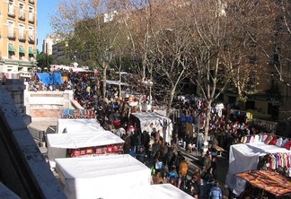 Mercado El Rastro em Madri