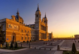 Santa María la Real de La Almudena is the Catholic cathedral in Madrid, the seat of the Roman Catholic Archdiocese of Madrid. It was consecrated by Pope John Paul II in 1993.