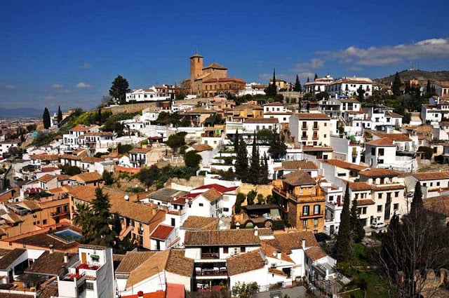 Bairro de Albaicín em Granada