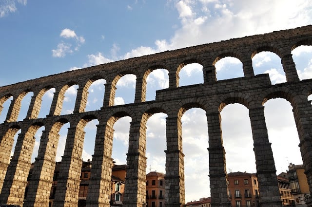 Aqueduto de Segovia na Espanha