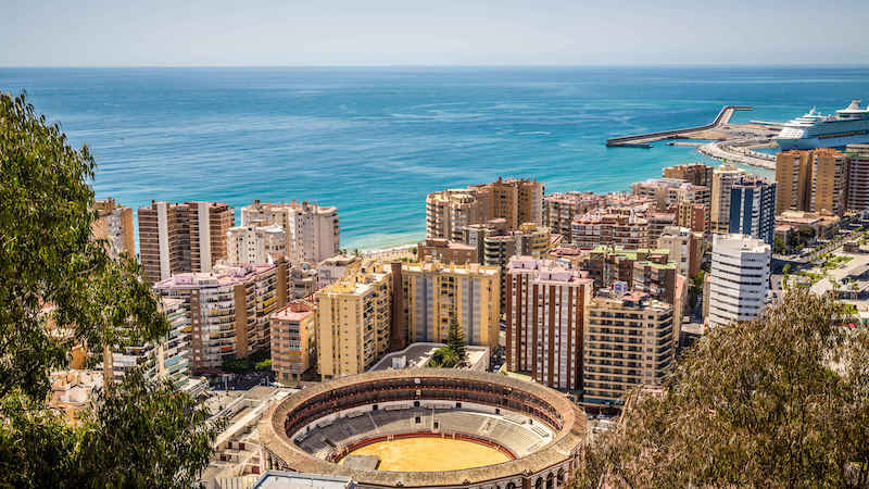cidade de Málaga em Espanha