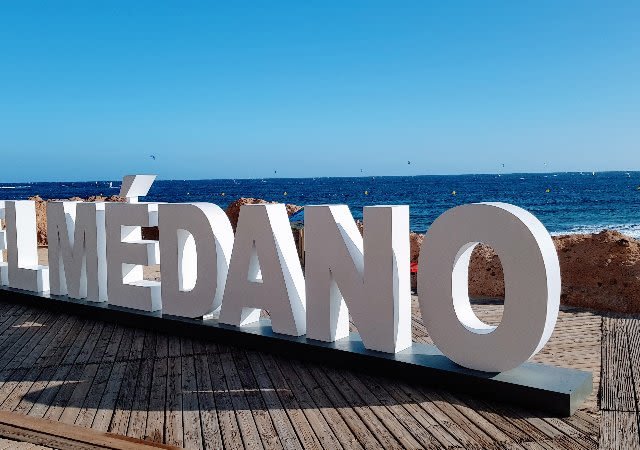 Nome da praia de El Médano em Tenerife
