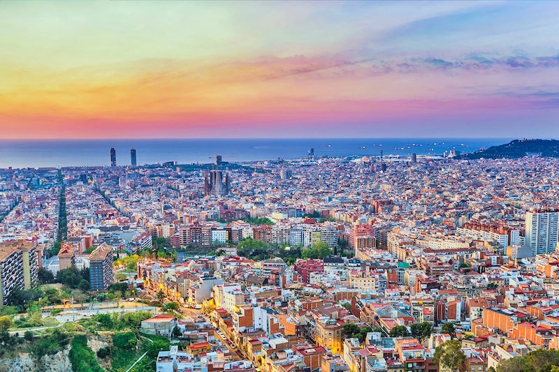 Mirantes com vista panorâmica em Barcelona