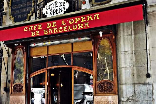 Café de l'Ópera em Barcelona
